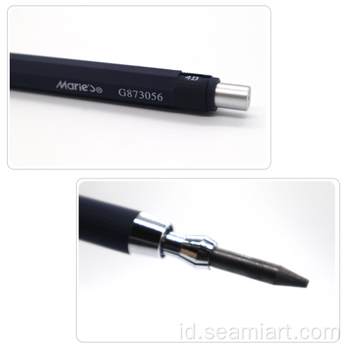 1 pc 5.6mm Pensil Otomatis Set 4B Timbal